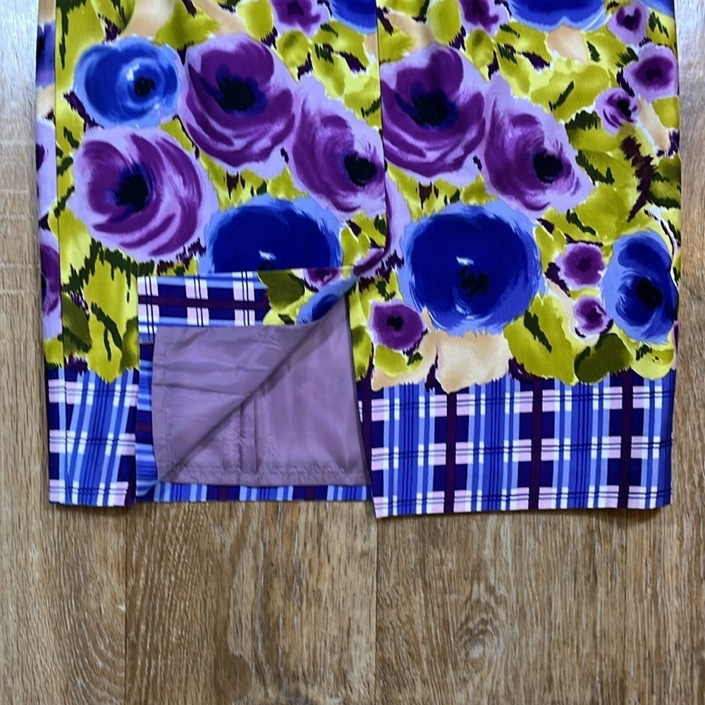 Anthropologie Yoana Baraschi Happenstance Pencil Skirt Size 4 Floral Lined EUC - Picture 5 of 10